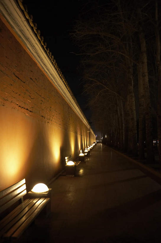 无人,竖图,俯视,侧面,北京,中国,光束,墙,传统,地标建筑,摄影,中国文化,东亚,东亚文化,彩图,高角度拍摄