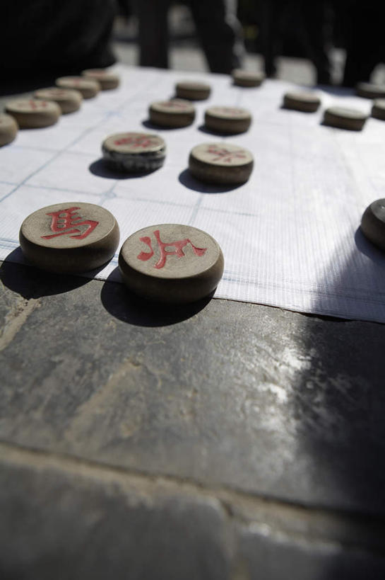 无人,竖图,俯视,室外,正面,北京,中国,传统,休闲,棋子,摄影,中国文化,东亚,中国象棋,彩图,高角度拍摄