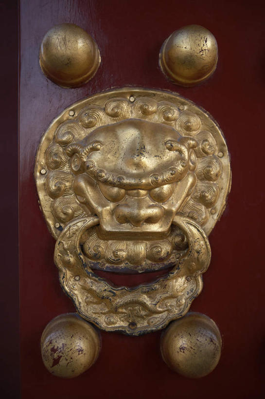 无人,竖图,正面,仰视,狮子,北京,中国,大门,传统,地标建筑,摄影,中国文化,东亚,东亚文化,彩图,低角度拍摄