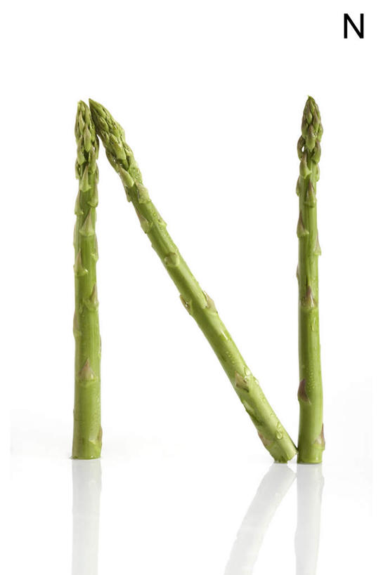 白色背景,农作物,芦笋,蔬菜,静物,水果,英文,标志,材料,文字,字符,字母,生食,食品,标识,饮食,自然,概念,摄影,有机食品,英文字母,清新,健康食物,彩图