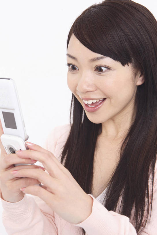 东方人,室内,白色背景,生活方式,惊奇,肖像,女人,亚洲人,年轻人,彩图,影棚拍摄