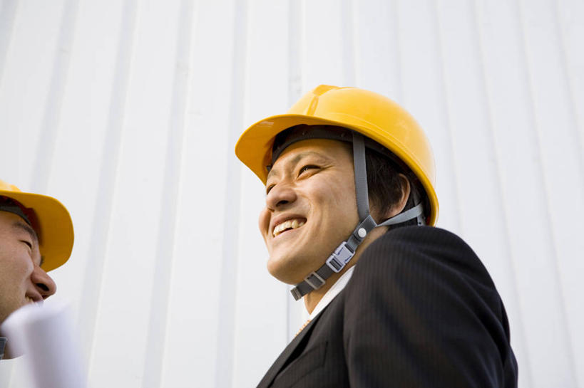 东方人,微笑,商务,建筑业,工作,头盔,职业,生活方式,肖像,男人,男性,亚洲人,年轻人,彩图