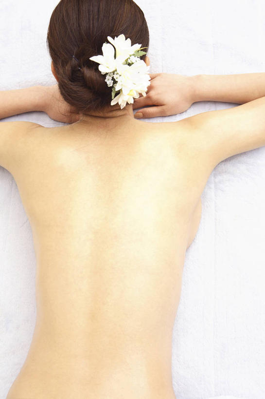 裸体,美容院,床,生活方式,女人,亚洲人,年轻人,彩图,门诊部