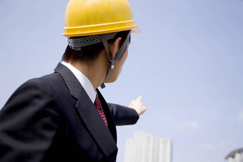东方人,商务,建筑业,建筑,工作,头盔,天空,职业,建造,男人,男性,亚洲人,年轻人,彩图