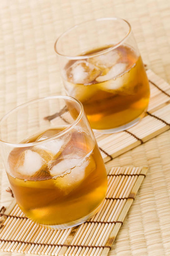 无人,室内,亚洲,席子,冰,茶叶,饮食,饮料,纯净水,夏天,冷,玻璃杯,彩图