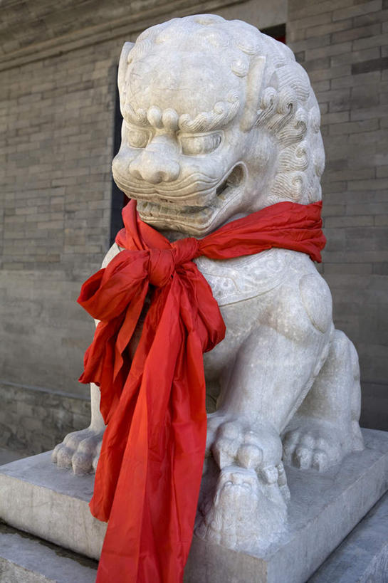 无人,竖图,仰视,安全,狮子,雕塑,北京,中国,亚洲,丝绸,历史,古代,一个,摄影,单个,保护,玉器,中国文化,东亚,东亚文化,雍和宫,彩图,低角度拍摄,传统文化