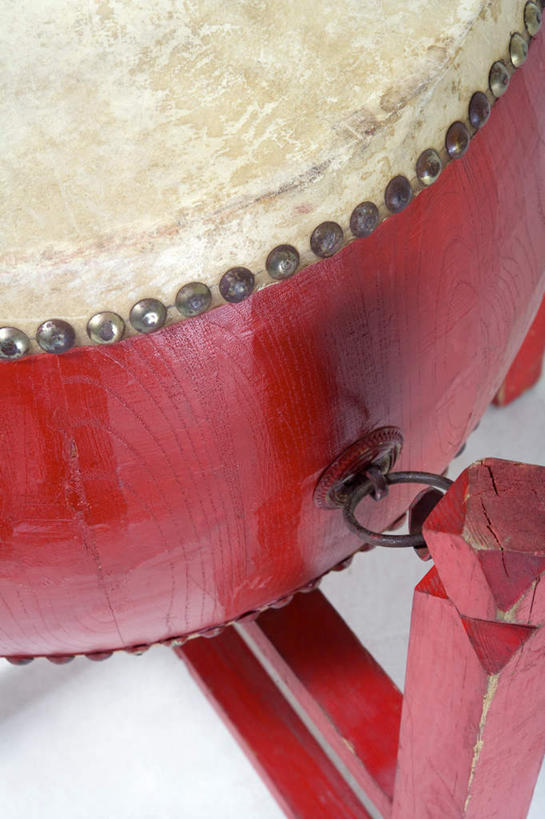 无人,竖图,俯视,特写,白色背景,中国,亚洲,鼓,乐器,音乐,传统,一个,红色,单个,中国文化,东亚,彩图,高角度拍摄,影棚拍摄,大鼓,传统文化