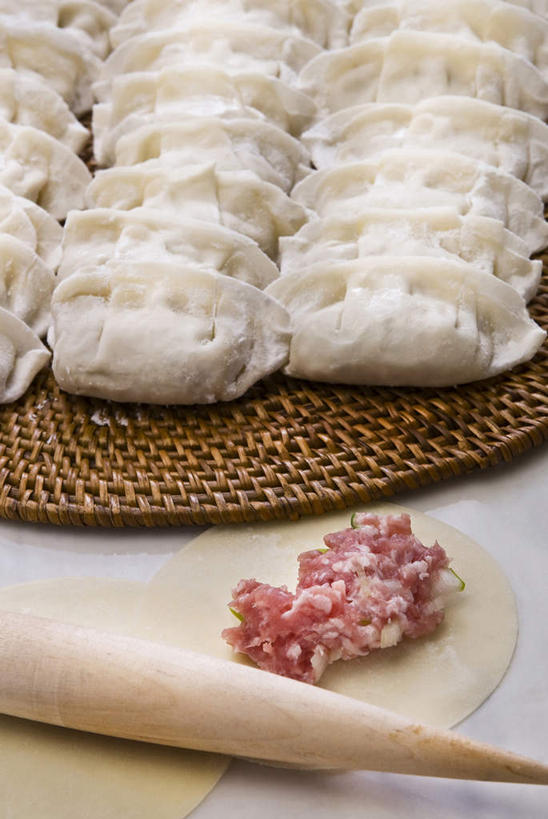 无人,竖图,俯视,室内,竹子,静物,许多,准备,材料,擀面杖,席子,肉,生食,食品,饺子,很多,猪肉,饮食,摄影,清新,中国文化,东亚文化,健康食物,充满,彩图,高角度拍摄