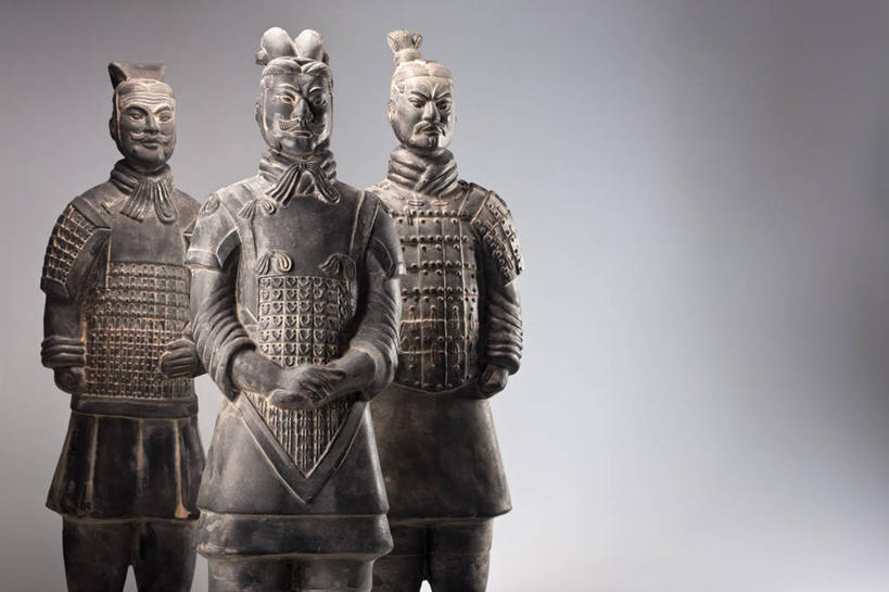 无人,横图,北京,兵马俑,中国,亚洲,艺术,雕像,历史,古代,三个,摄影,中国文化,东亚,古代文明,彩图,影棚拍摄,传统文化,过去