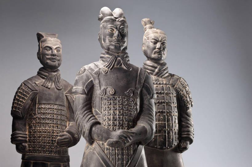 无人,横图,北京,兵马俑,中国,亚洲,艺术,雕像,历史,古代,三个,摄影,中国文化,东亚,古代文明,彩图,影棚拍摄,传统文化,过去