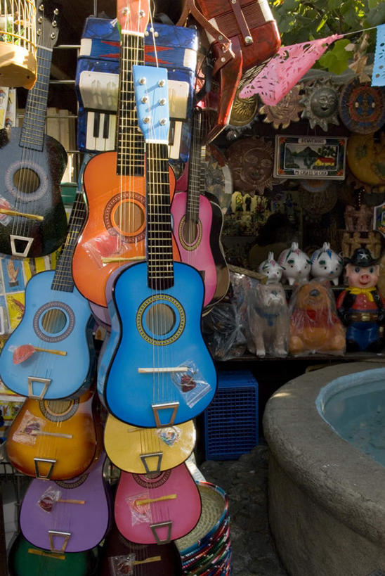 无人,竖图,室外,白天,正面,叶子,许多,阴影,光线,影子,绿叶,吉他,乐器,鸟笼,弦乐器,装饰品,阳光,容器,嫩叶,储蓄罐,器皿,储蓄,存钱,金融,理财,经济,资金,存钱罐,弹拨弦鸣乐器,存款,公仔,流通,贸易,贮钱罐,储钱罐,扑满,叶,叶片,彩图,弹拨弦乐器