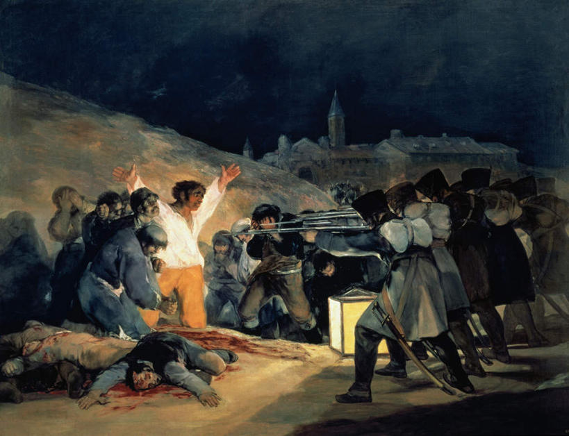 西方人,无人,家,站,举,竖图,室内,夜晚,正面,制服,绘画,山,山脉,照明,油画,欧洲,欧洲人,双手,握,服装,艺术,枪支,房屋,屋子,山峰,灯光,山峦,许多人,古典,拿,拿着,注视,休闲装,文化,楼房,住宅,灯,衣服,红色,工艺品,灯具,群山,观察,看,品味,托,站着,一群人,休闲,休闲服,血液,握着,服饰,观看,军人,照亮,美术,死亡,察看,军装,高雅,照明设备,关注,投降,军服,地灯,佩服,美学,殒命,灭亡,枪枝,降服,投诚,地埋灯,男人,男性,中年男性,白种人,屈膝,举起,举手,举着,向上举,向上伸,向上托,站立,半身,彩图,房子