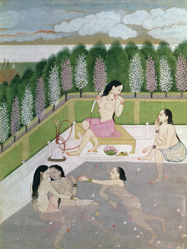 东方人,裸体,无人,坐,竖图,室内,白天,正面,绘画,草地,草坪,植物,桌子,油画,亚洲,五个人,撑,握,波纹,艺术,盛开,木制,池塘,水池,涟漪,许多人,古典,拿,花蕾,茶几,拿着,扭头,注视,黄种人,光脚,文化,草,花,花瓣,花朵,鲜花,树,树木,蓝色,绿色,倒影,蓝天,水纹,天空,自然,木制品,工艺品,波浪,天,花苞,花蕊,观察,看,品味,转头,一群人,享受,赤脚,烟,握着,烟斗,生长,成长,观看,美术,察看,倒映,撑着,高雅,关注,水晕,美学,反照,赤身,淡定,从容,年轻女性,女人,女性,亚洲人,烟草,坐着,半身,彩图