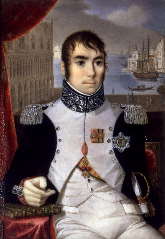 西方人,一个人,无人,坐,竖图,室内,白天,正面,制服,绘画,成功,胜利,窗户,窗帘,油画,欧洲,欧洲人,仅一个男性,仅一个人,阴影,艺术,装饰,反射,影子,云,云朵,古典,云彩,注视,文化,玻璃窗,仅一个年轻男性,衣服,蓝色,白云,蓝天,天空,阳光,帘子,工艺品,天,观察,看,品味,遮阳,光彩,晴朗,观看,军人,华丽,修饰,美术,点缀,察看,军装,高雅,关注,奖牌,奖章,军服,荣誉,奖品,胸章,美学,衬托,美观,雅致,雅观,荣耀,欧仁.德.博阿尔内,总督,光荣,男人,男性,年轻男性,白种人,晴空,坐着,半身,彩图