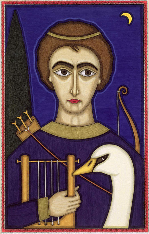 西方人,一个人,无人,站,竖图,室内,夜晚,正面,民族服装,绘画,鸟,野生动物,天鹅,油画,欧洲,欧洲人,仅一个男性,仅一个人,仅一个中年男性,握,神话,艺术,医药,鸟类,弓箭,头饰,月亮,乐器,弦乐器,月光,古典,音乐,拿,拿着,注视,文化,一个,一只,黄色,蓝色,动物,工艺品,观察,看,品味,站着,可爱,握着,单个,观看,青春,明亮,美术,察看,高雅,关注,弹拨弦鸣乐器,传说,希腊神话,弹弦乐器,古琴,畜牧,美学,皎洁,光明,阿波罗,医神,福玻斯,光明之神,太阳神,预言之神,保护神,神祗,民族乐器,七弦琴,瑶琴,玉琴,男人,男性,中年男性,白种人,鹄,站立,半身,彩图,传统服装,民俗服,弹拨弦乐器