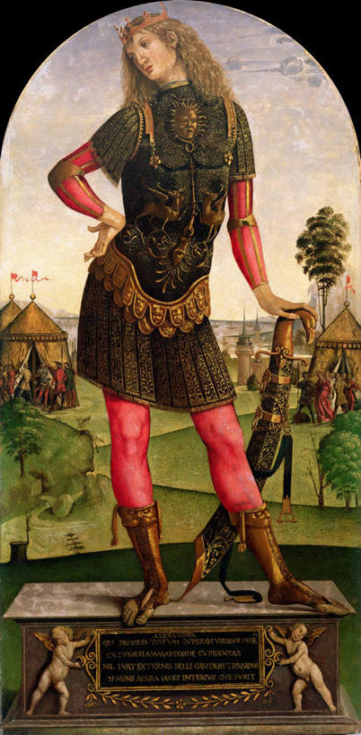 西方人,一个人,无人,站,竖图,室内,白天,正面,民族服装,绘画,竞争,草地,草坪,植物,油画,希腊,欧洲,欧洲人,仅一个男性,仅一个人,仅一个中年男性,天使,对抗,服装,艺术,冲突,翅膀,帐篷,刀具,古典,注视,破坏,文化,手叉腰,草,树,树木,衣服,绿色,自然,工艺品,刀,叉腰,观察,看,品味,站着,武器,战争,服饰,生长,成长,观看,美术,损坏,察看,高雅,剑,攻击,神圣,威胁,衣着,穿着,对立,关注,矛盾,兵器,善良,露营,防御,野营,信徒,宿营,美学,敌对,挫败,斗争,抗拒,抗衡,凶器,杀伤,威慑,亚历山大大帝,军事家,使者,政治家,衣饰,古希腊,圣洁,危险,男人,男性,中年男性,白种人,站立,彩图,全身,传统服装,民俗服,匕首