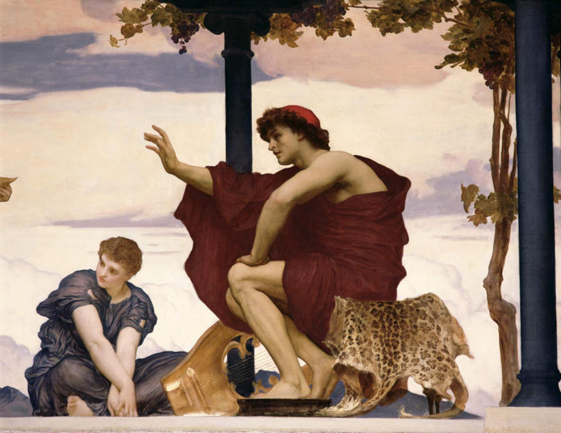 西方人,无人,两个人,伙伴,朋友,坐,举,横图,室内,白天,侧面,绘画,友谊,植物,椅子,油画,欧洲,欧洲人,撑,阴影,服装,艺术,装饰,光线,长袍,头巾,影子,木椅,云,云朵,古典,云彩,注视,光脚,文化,树,树木,衣服,红色,蓝色,绿色,白云,蓝天,天空,阳光,自然,工艺品,天,观察,看,品味,托,赤脚,服饰,生长,晴朗,成长,观看,华丽,修饰,美术,点缀,察看,撑着,高雅,衣着,穿着,关注,美学,衬托,美观,雅致,雅观,衣饰,兽皮,友情,男人,男性,年轻男性,白种人,晴空,举起,举手,举着,向上举,向上伸,向上托,坐着,彩图,全身