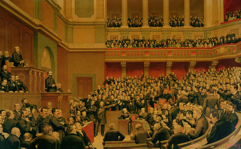 西方人,无人,栏杆,站,坐,横图,室内,白天,正面,西装,绘画,剧院,椅子,油画,欧洲,欧洲人,一排,握,套装,正装,艺术,整齐,材料,档案,文件,纸,木椅,围栏,走道,走廊,过道,许多人,古典,拿,拿着,注视,职业装,文化,护栏,排列,话筒,讲台,手稿,资料,工艺品,发言,观察,看,品味,站着,一群人,握着,观看,证明,美术,察看,麦克风,高雅,队列,关注,扩音器,文档,传声器,美学,微音器,政治家,男人,男性,中年男性,白种人,讲话,站立,坐着,彩图,全身,剧场,戏院