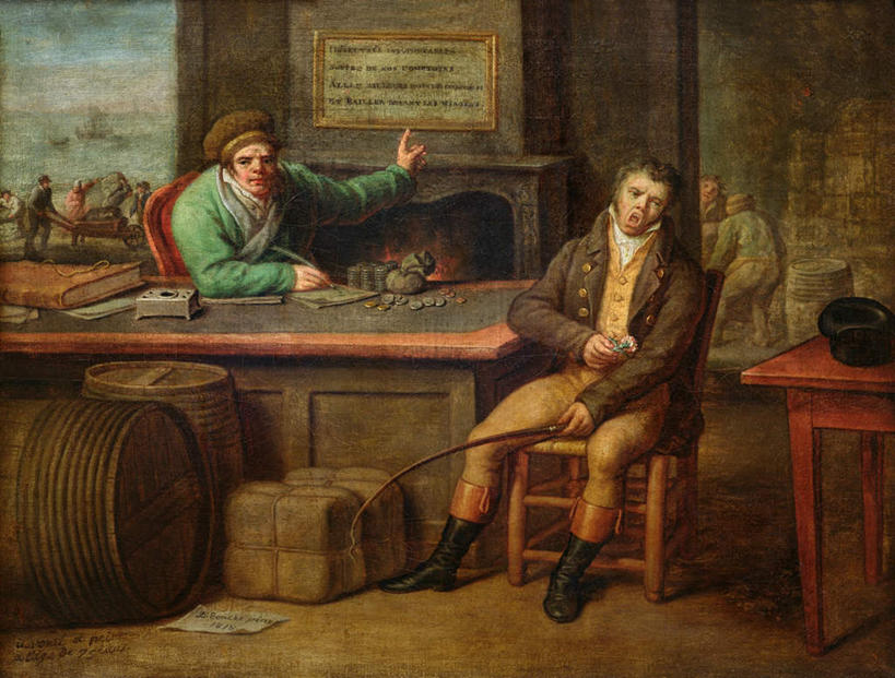 西方人,无人,两个人,伙伴,朋友,坐,横图,室内,白天,正面,绘画,友谊,懒惰,桌子,帽子,椅子,油画,欧洲,欧洲人,服装,艺术,英文,标志,材料,档案,文件,文字,字符,字母,办公桌,木椅,古典,注视,休闲装,礼帽,文化,标识,衣服,资料,工艺品,观察,看,品味,休闲,休闲服,服饰,观看,英文字母,美术,察看,高雅,关注,文档,美学,懈怠,怠惰,懒散,友情,男人,男性,中年男性,白种人,坐着,半身,彩图