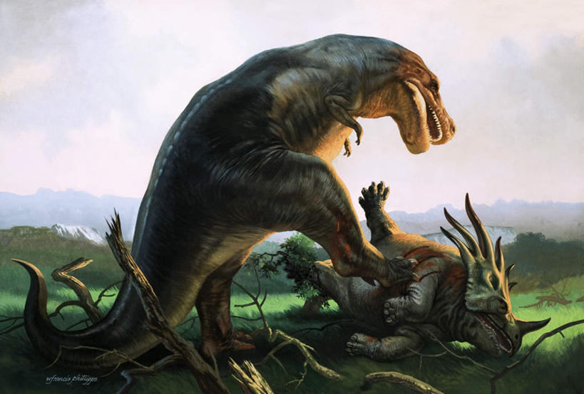 无人,站,横图,室内,白天,正面,绘画,草地,草坪,植物,油画,阴影,艺术,光线,影子,云,云朵,树桩,古典,云彩,注视,文化,草,树,树干,树木,一只,绿色,白云,阳光,自然,工艺品,观察,看,品味,站着,木桩,恐龙,生长,成长,观看,美术,察看,高雅,关注,凶猛,霸王龙,美学,灭尽,灭绝,暴龙,雷克斯暴龙,雷克斯龙,史前动物,凶残,站立,半身,彩图