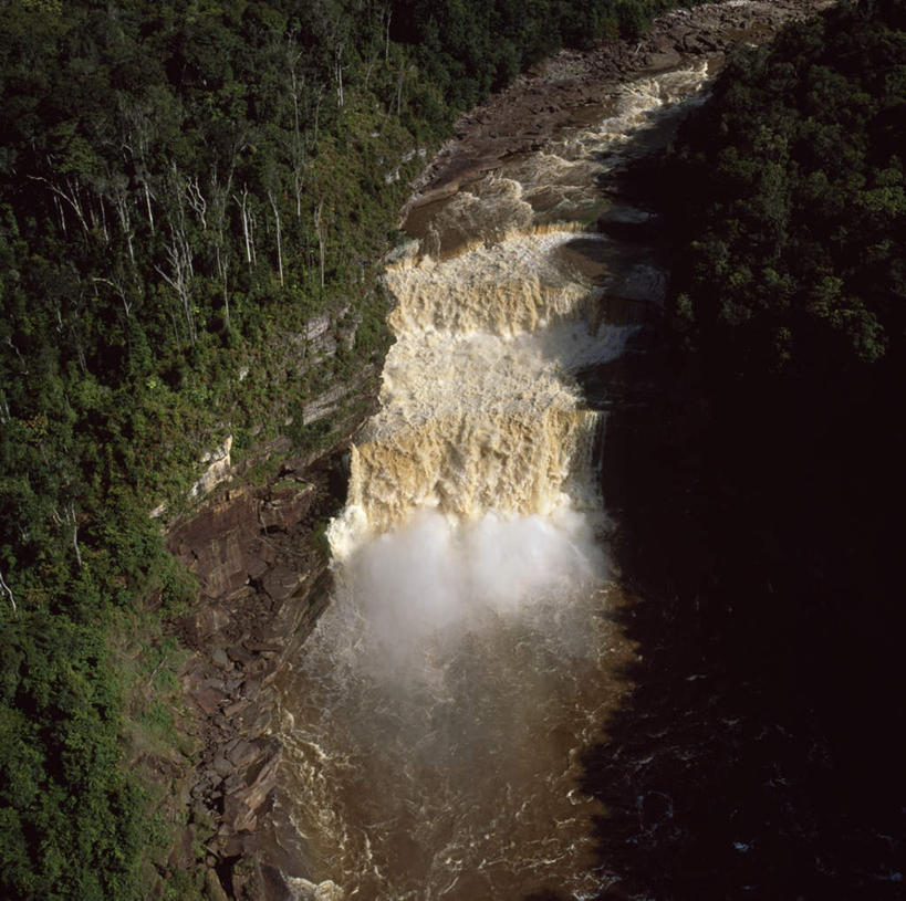 无人,横图,俯视,航拍,室外,白天,旅游,度假,河流,石头,美景,瀑布,森林,树林,水,植物,圭亚那,阴影,飞溅,溅,光线,石子,液体,影子,河水,景观,水滴,水流,娱乐,水珠,树,树木,绿色,阳光,自然,享受,休闲,景色,南美,放松,生长,成长,南美洲,拉丁美洲,鸟瞰,喷洒,自然风光,美洲,亚美利加洲,南亚美利加洲,圭亚那合作共和国,跌水,石块,岩石,彩图,高角度拍摄