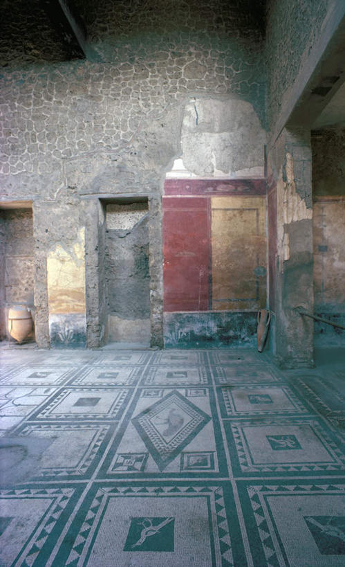 无人,竖图,室内,白天,正面,意大利,欧洲,罗马,遗迹,瓷砖,地砖,墙,古城,地面,首都,古罗马,遗址,墙壁,墙面,黄色,红色,南欧,金碧辉煌,意大利共和国,陈迹,庞贝,庞贝城,庞贝古城,彩图,富丽堂皇,金碧堂皇