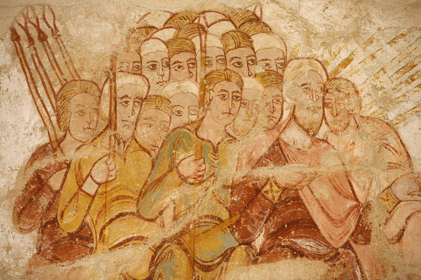 无人,教堂,横图,室内,特写,白天,正面,旅游,度假,绘画,名胜古迹,标志建筑,地标,建筑,法国,欧洲,阴影,节日,遗迹,艺术,装饰,光线,影子,墙,古迹,文化,文物,娱乐,建设,古建筑,壁画,墙壁,墙面,祈祷,享受,休闲,健康,旅游胜地,放松,许愿,宗教,信仰,纪念,华丽,修饰,祈求,点缀,基督教,天主教,信念,古文明,法兰西共和国,衬托,美观,雅致,雅观,法兰西第五共和国,富丽,华美,普瓦图.夏朗德,普瓦图.夏朗德大区,维埃纳,平安,画画,彩图,大教堂,礼拜堂