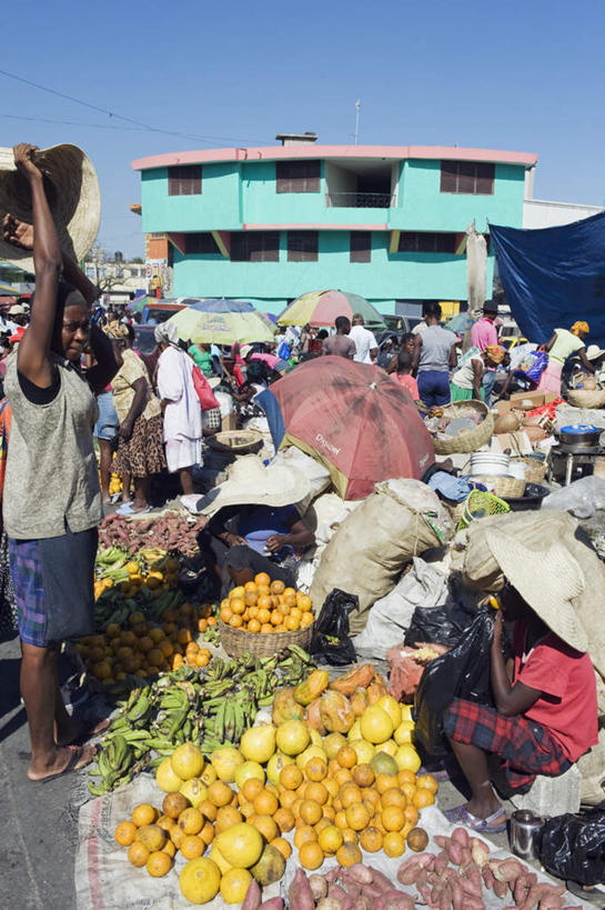 西方人,家,站,坐,竖图,俯视,室外,白天,旅游,度假,植物,汽车,柑橘,香蕉,袋子,帽子,水果,欧洲,非洲,海地,黑人,欧洲人,一堆,许多,行人,游客,游人,弯腰,阴影,堆叠,堆积,服装,朦胧,模糊,新鲜,光线,草帽,伞,影子,雨伞,遮阳伞,房屋,屋子,生食,食品,果实,许多人,麻袋,注视,休闲装,娱乐,阳伞,楼房,路人,旅客,住宅,车,树,树木,食物,衣服,蓝色,蓝天,天空,阳光,容器,交通工具,轿车,天,观察,看,站着,一群人,享受,休闲,休闲服,放松,服饰,有机食品,绿色食品,生长,晴朗,成长,观看,储藏,堆,察看,北美,北美洲,储存,关注,载具,美洲,万里无云,北亚美利加洲,亚美利加洲,弯身,海地共和国,太子港,过客,男人,男性,女人,女性,中年男性,中年女性,非洲人,商人,晴空,晴空万里,橘子,桔子,甘蕉,橙子,橙,站立,坐着,半身,彩图,高角度拍摄,房子,贮存