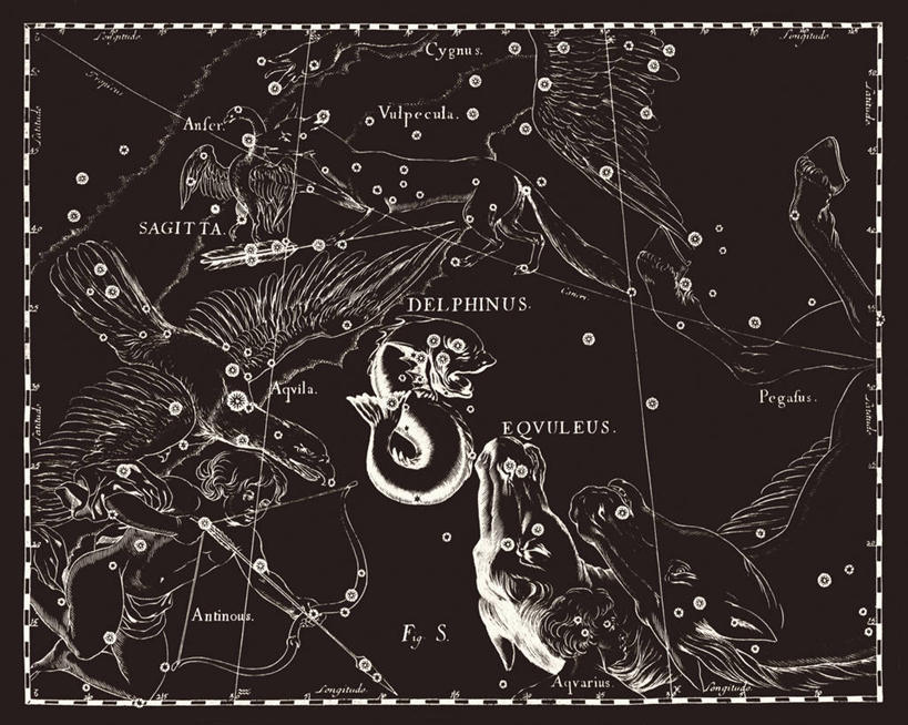 无人,横图,黑白,地图,科学,星星,摄影,星座,手艺,天文学,拉丁文,雕刻术