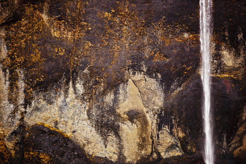 无人,横图,室外,白天,瀑布,墙,悬崖,褐色,熔岩,摄影,流动,地质学,岩石,彩图