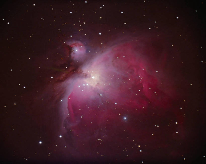 无人,横图,室外,夜晚,科学,星星,摄影,天文学,猎户座大星云,彩图