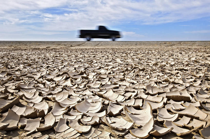 无人,横图,室外,白天,运动模糊,沙漠,美国,摄影,迅速,泥,干的,危险,彩图,皮卡车