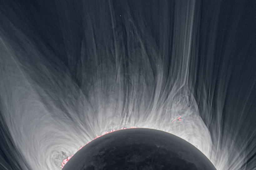 无人,横图,太阳,蒙古,科学,太空,日食,月亮,摄影,天文学,日冕,彩图