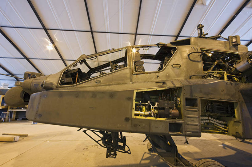 无人,横图,侧面,飞机,阿富汗,发动机,战争,摄影,直升机,飞行器,军用直升机,座舱,军队,阿帕奇直升机,重建,彩图,飞机库,美国军事