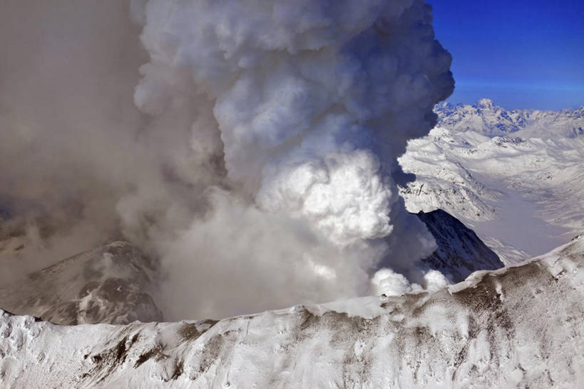 无人,横图,室外,火山,山,美国,蒸汽,火山口,山顶,烟,摄影,灰,毁灭,爆发,地质学,活火山,彩图