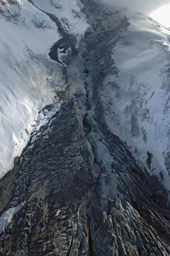 无人,竖图,俯视,航拍,室外,火山,峡谷,雪,美国,冰,地形,摄影,鸟瞰,爆发,冰河,地质学,活火山,彩图,高角度拍摄,水灾