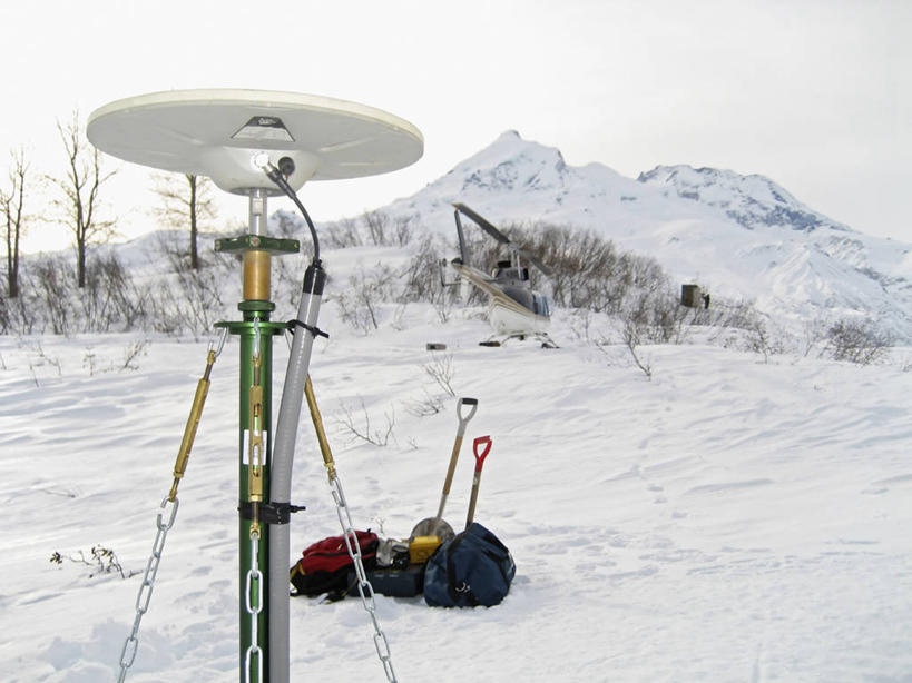 无人,横图,室外,技术,火山,山,雪,美国,科学,摄影,全球定位系统,地质学,活火山,彩图