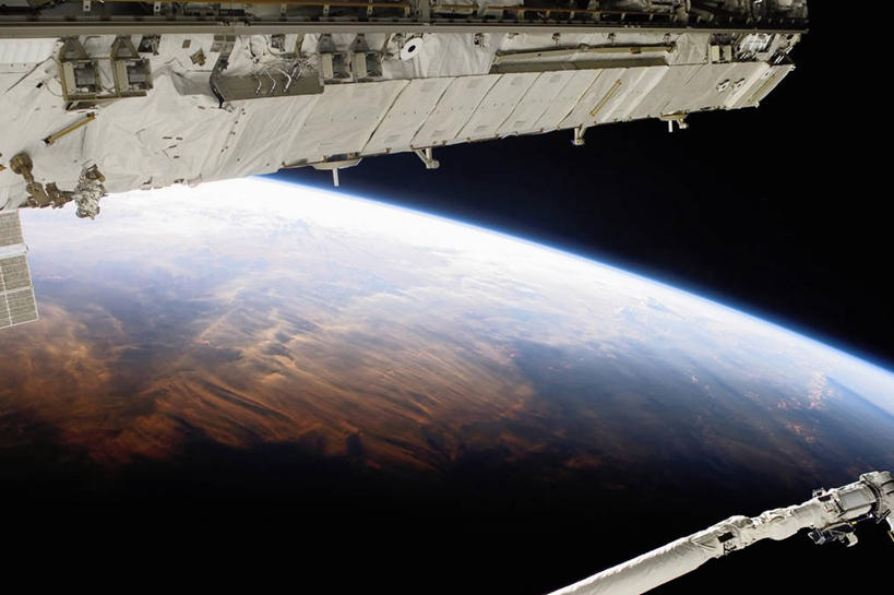 无人,横图,空间站,太空,地球,摄影,国际空间站,彩图,空间探索