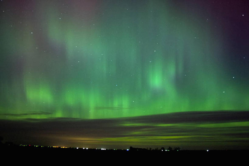 无人,横图,室外,夜晚,极光,美国,天空,摄影,怪异,自然现象,内布拉斯加,北极光,彩图