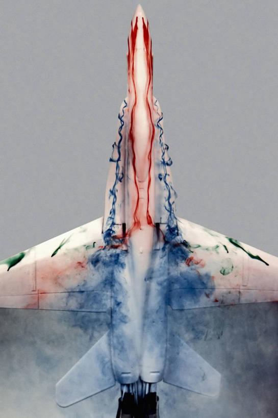 无人,竖图,室内,特写,风,美国,一个,模型,摄影,流动,单个,飞行器,加利福尼亚,染料,美国宇航局,彩图,爱德华兹空军基地