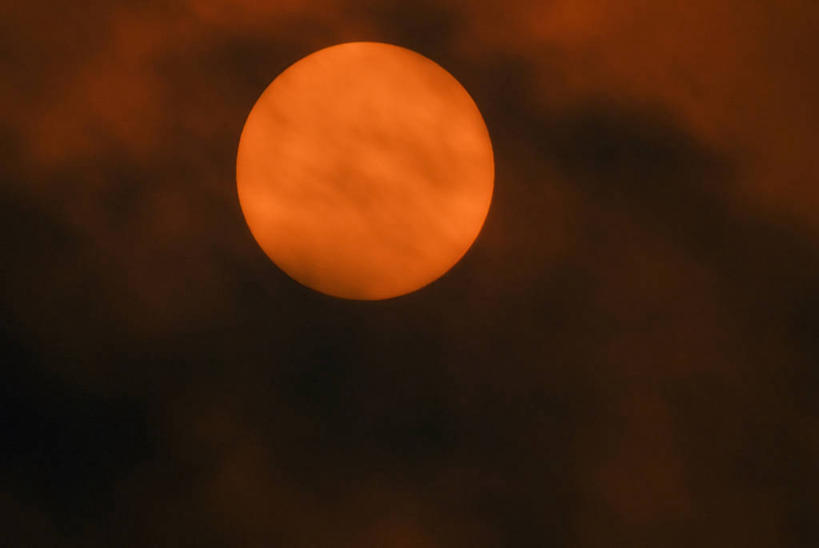 无人,横图,留白,太阳,云,橙色,摄影,天文学,彩图