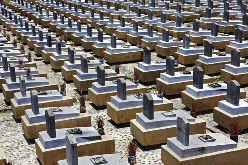 无人,横图,室外,白天,重复,越南,一排,整齐,佛香,排列,战争,摄影,坟墓,队列,一致,墓穴,彩图