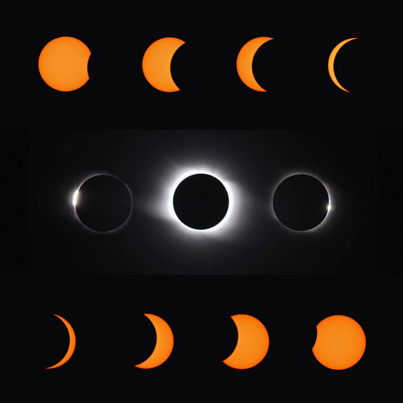 无人,方图,室外,白天,长时间曝光,俄罗斯,太空,日食,数码合成,摄影,西伯利亚,天文学,食,彩图