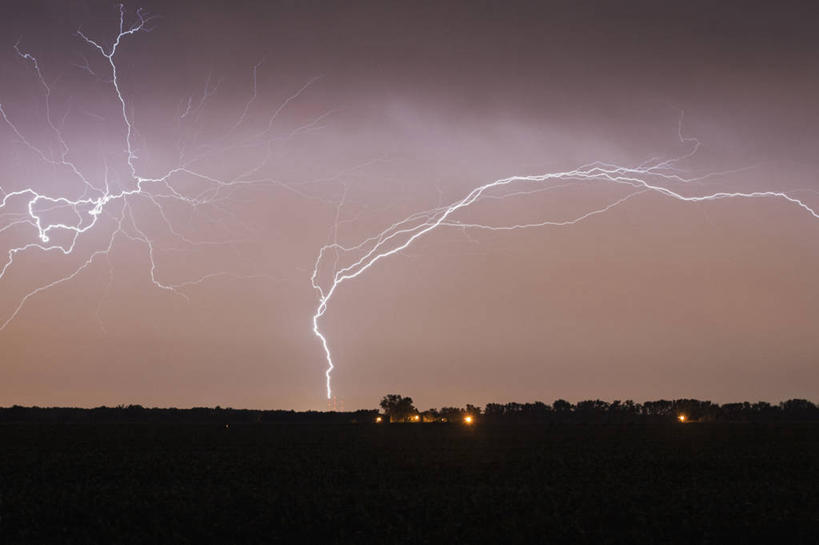 无人,横图,室外,夜晚,闪电,暴风雨,美国,云,天气,天空,摄影,电,内布拉斯加,气象学,彩图,奥马哈