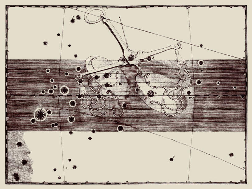 无人,横图,地图,艺术,科学,星星,摄影,星座,天文学,天秤座,彩图,雕刻术