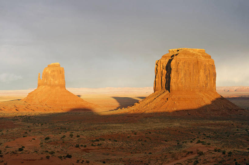 无人,横图,室外,白天,日落,沙漠,地形,宏伟,风景,自然,地标建筑,力量,摄影,宁静,想象,印第安人,纪念碑山谷,地质学,沙岩,岩石,彩图,旅行,机遇