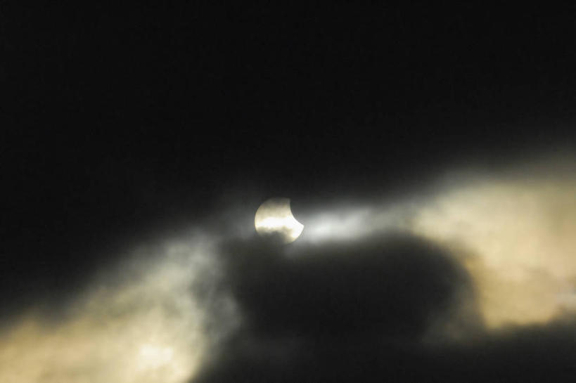 无人,横图,室外,白天,留白,太阳,冰岛,日食,云,首都,摄影,天文学,雷克雅未克,彩图