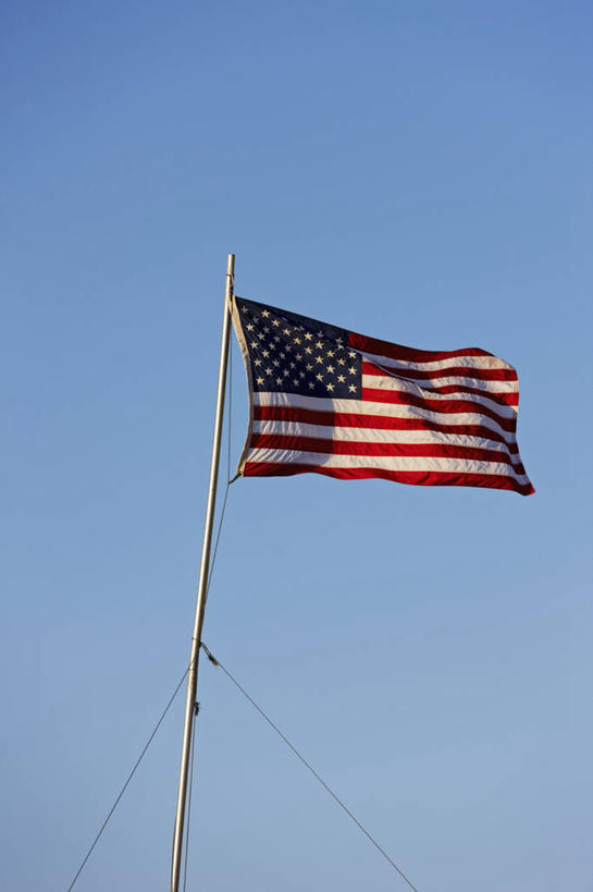 无人,竖图,室外,白天,骄傲,风,旗帜,天空,美国国旗,摄影,美国文化,爱国主义,彩图