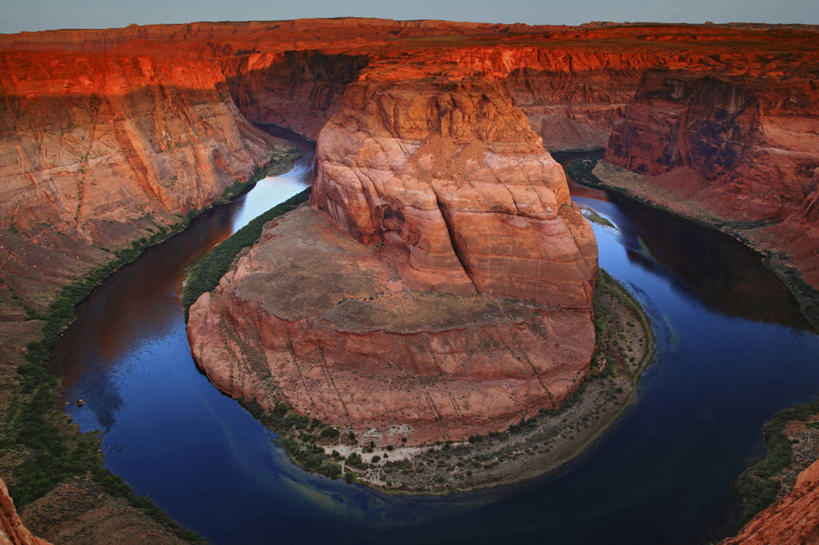 无人,横图,室外,白天,日出,沙漠,峡谷,美国,红色,摄影,亚利桑那,北美,北美洲,美洲,北亚美利加洲,亚美利加洲,科罗拉多河,彩图,美利坚合众国