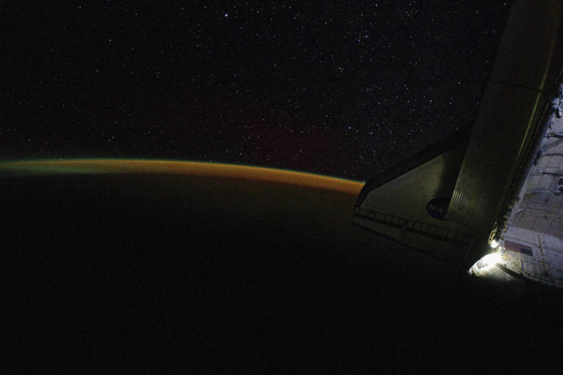 无人,横图,室外,夜晚,停靠,尾巴,地球,摄影,停泊,航天飞机,科学实验,国际空间站,彩图,空间探索